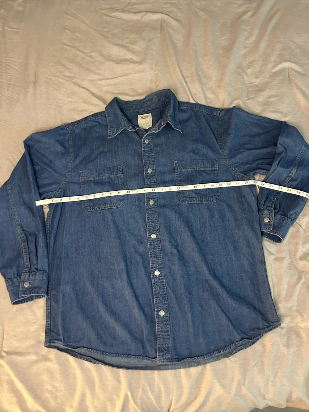 Levi's Men’s XL Blue Denim Workshirt